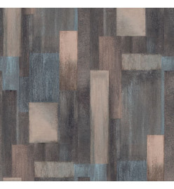 DUTCH WALLCOVERINGS Papier peint Wood Bleu et marron