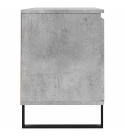 Meuble TV gris béton 104x35x50 cm bois d'ingénierie