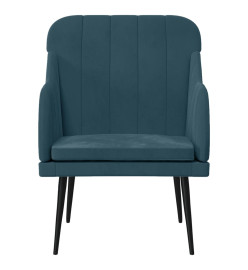 Fauteuil Bleu 63x76x80 cm Velours