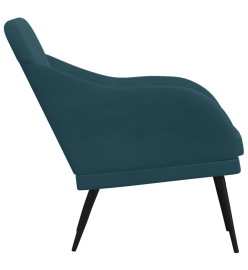 Fauteuil Bleu 63x76x80 cm Velours