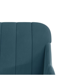 Fauteuil Bleu 63x76x80 cm Velours