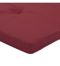 Coussins de chaise longue lot de 2 rouge bordeaux tissu oxford