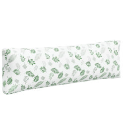 Coussins de palette 3 pcs motif de feuilles tissu Oxford