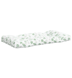 Coussins de palette 3 pcs motif de feuilles tissu Oxford