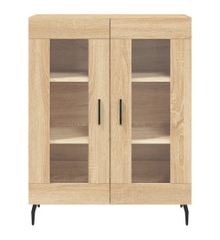 Buffet haut Chêne sonoma 69,5x34x180 cm Bois d'ingénierie