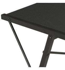 Bureau avec étagère Noir 116x50x93 cm