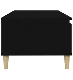 Table basse Noir 90x50x36,5 cm Bois d'ingénierie