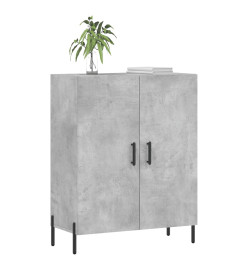 Buffet gris béton 69,5x34x90 cm bois d'ingénierie