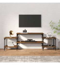 Meuble TV Chêne marron 157x35x52 cm bois d'ingénierie