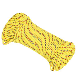 Corde de bateau Jaune 3 mm 50 m Polypropylène