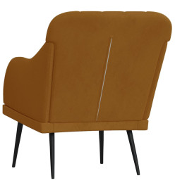 Fauteuil Marron 63x76x80 cm Velours