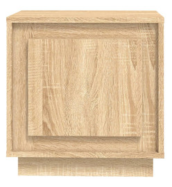 Table de chevet chêne sonoma 44x35x45 cm bois d'ingénierie