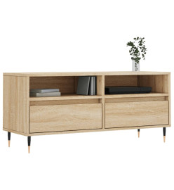 Meuble TV chêne sonoma 100x34,5x44,5 cm bois d'ingénierie