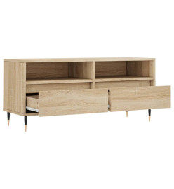 Meuble TV chêne sonoma 100x34,5x44,5 cm bois d'ingénierie