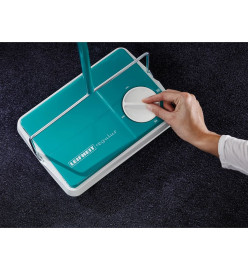 Leifheit Balai mécanique de tapis Regulus Turquoise et blanc 11700