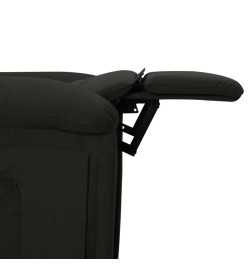 Fauteuil électrique de massage Noir Tissu