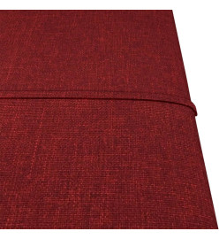 Panneaux muraux 12 pcs Rouge bordeaux 30x30 cm Tissu 1,08 m²