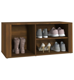 Armoire à chaussures Chêne marron 100x35x45cm Bois d'ingénierie