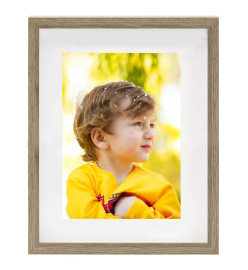 Cadres photo 3D 3 pcs Bois foncé 21x29,7 cm pour photos 15x20cm