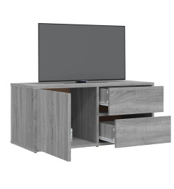 Meuble TV Sonoma gris 80x34x36 cm Bois d'ingénierie