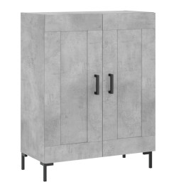 Buffet gris béton 69,5x34x90 cm bois d'ingénierie