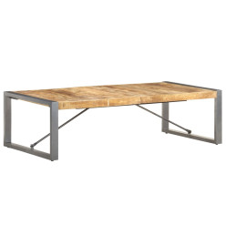 Table basse 140x70x40 cm Bois de manguier brut