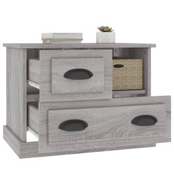 Table de chevet sonoma gris 60x39x45 cm