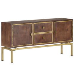 Buffet 120x29x60 cm Bois de manguier massif