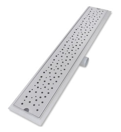 Drain de douche linéaire 2 pcs 730 x 140 mm Acier inoxydable