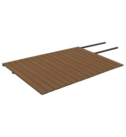 Panneaux de terrasse et accessoires WPC Marron/gris 30 m² 2,2 m