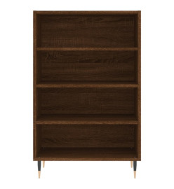 Buffet haut chêne marron 57x35x90 cm bois d'ingénierie