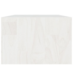 Table basse Blanc 110x50x34 cm Bois de pin massif