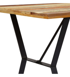 Table de salle à manger 140x80x76cm Bois de récupération massif