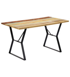 Table de salle à manger 140x80x76cm Bois de récupération massif