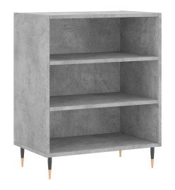 Buffet gris béton 57x35x70 cm bois d'ingénierie