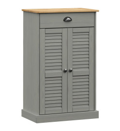 Armoire à chaussures VIGO gris 60x35x96 cm bois massif de pin