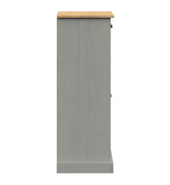 Armoire à chaussures VIGO gris 60x35x96 cm bois massif de pin