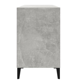 Armoire à chaussures Gris béton 102x36x60 cm Bois d'ingénierie