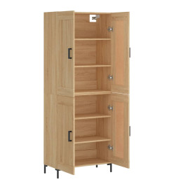 Buffet haut Chêne sonoma 69,5x34x180 cm Bois d'ingénierie