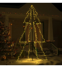 Arbre de Noël cône 300 LED d'intérieur/d'extérieur 120x220 cm