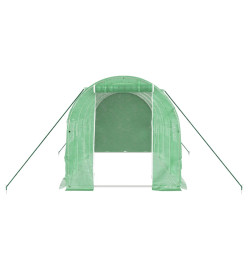 Serre avec cadre en acier vert 8 m² 4x2x2 m