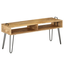 Meuble TV Bois de manguier massif 110 x 35 x 45 cm