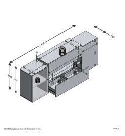 FMD Meuble TV/Hi-Fi 182x33x70,2 cm Blanc et chêne artisanal