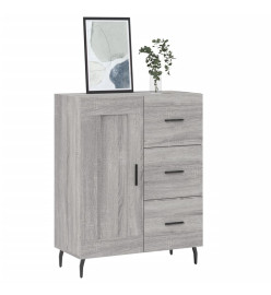 Buffet sonoma gris 69,5x34x90 cm bois d'ingénierie