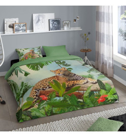 Good Morning Housse de couette JUNGLE 240x200/220 cm Multicolore