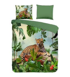 Good Morning Housse de couette JUNGLE 240x200/220 cm Multicolore