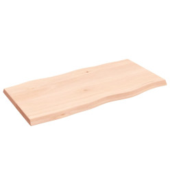 Dessus de table bois chêne massif non traité bordure assortie