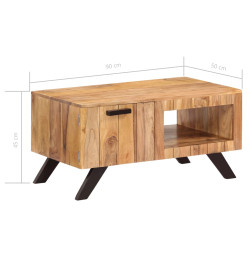 Table basse 90x50x45 cm Bois d'acacia massif