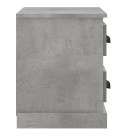 Table de chevet gris béton 60x35,5x45 cm