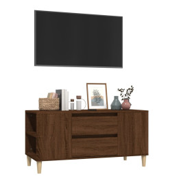 Meuble TV Chêne marron 102x44,5x50 cm Bois d'ingénierie